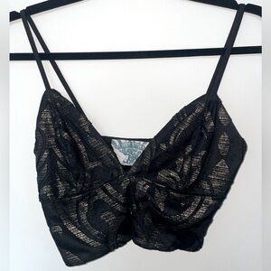 Black & Gold Crop Top From Local Boutique